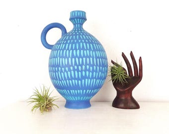 Mid Century Vintage Raymor Alvino Bagni Bottle Jug Studio Pottery Raymor Bitossi Pottery Vintage 1950&#39;s 1960&#39;s Italian Art Pottery