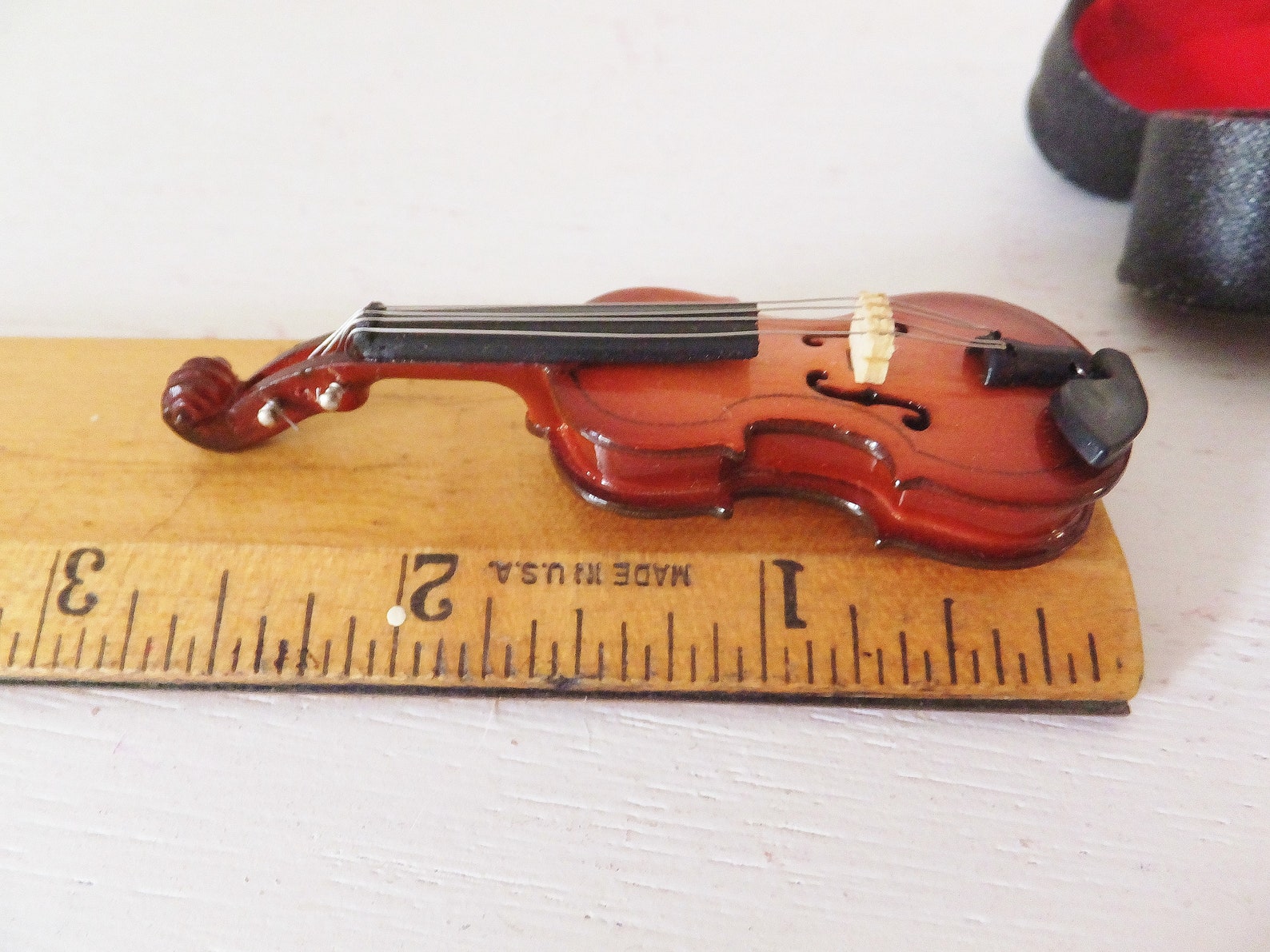 Miniature Violin World's Smallest Violin Bow Violin Case Etsy