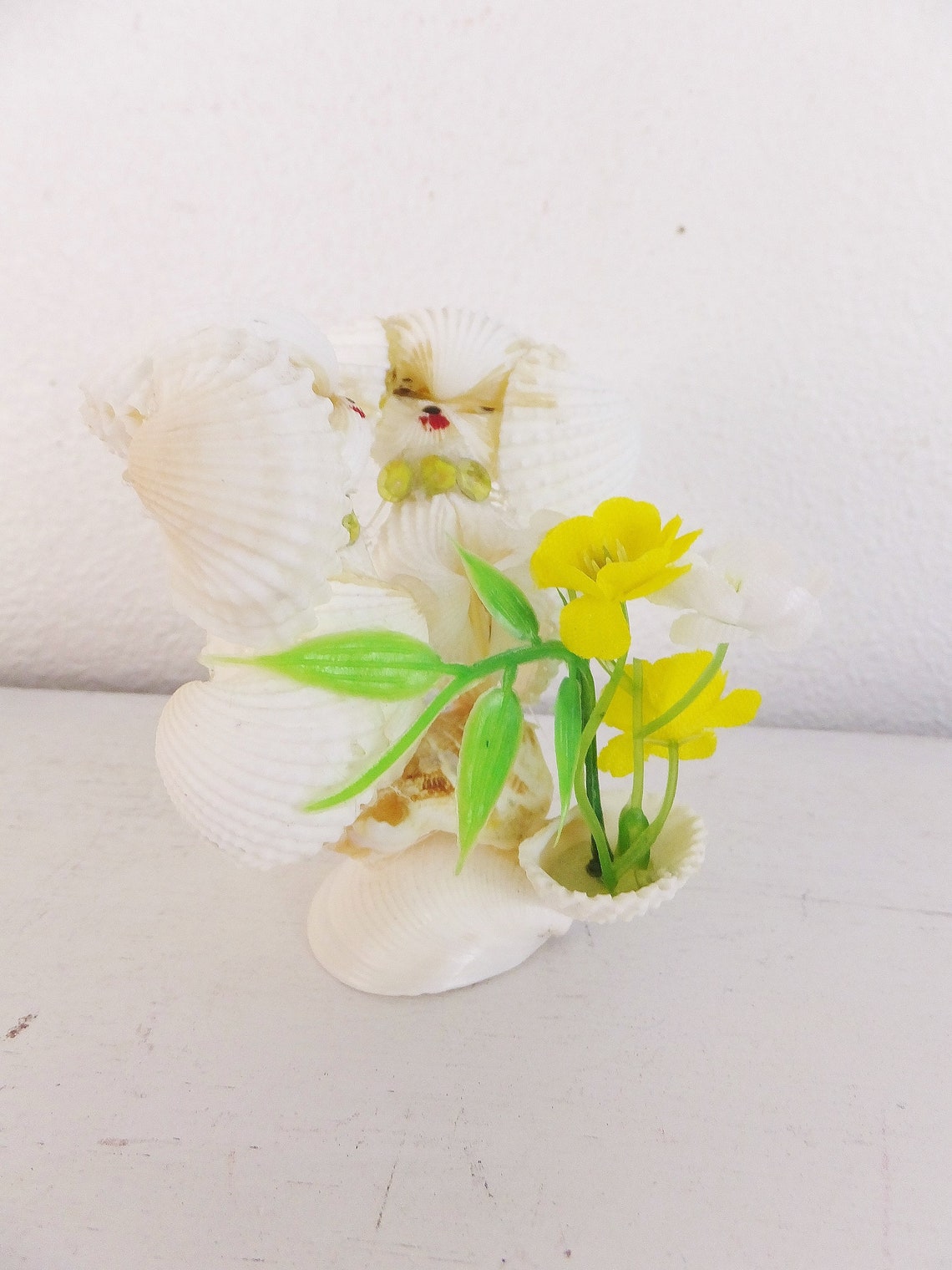 Vintage Muschel Muschel Hunde Muschel Skulptur Kitsch Hund Etsy