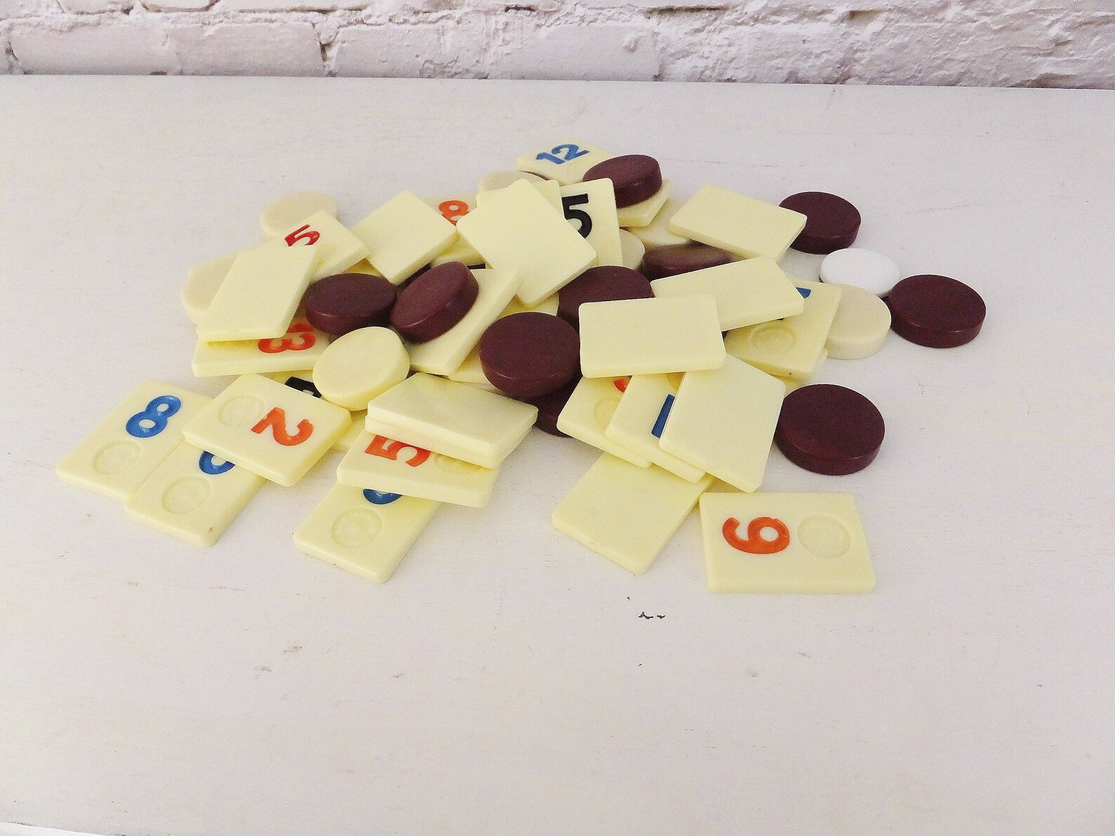 Vintage 1970's Plastic Rummikub Game Pieces Rummy Playing Etsy