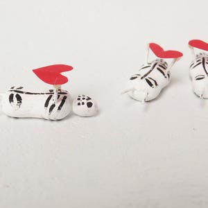 Regalo para enamorados Figura en forma de corazón para el Día de los Muertos Esqueletos de inspiración mexicana Mini Muertos Esqueletos diminutos Decoración de amor Muñeco de preocupación para San Valentín