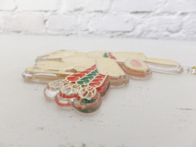 Vintage 1980's Christmas Ornament Ice Skating Bunny Etsy