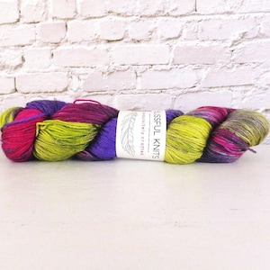 Blissful Knits Yarn Colorway Chamber of Secrets 438 yds Sock Yarn Superwash Merino Wool & Silk Blend Merino Silk Blend Wool Fingering Weight