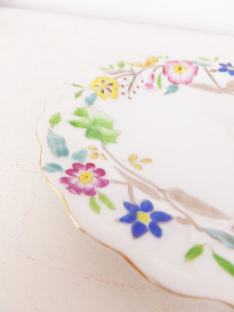 Hinode Small Serving Plate W/ Handle Petit Fours Plate Tea Etsy