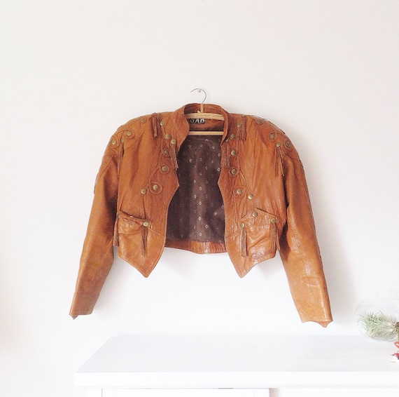 vintage gap leather jacket