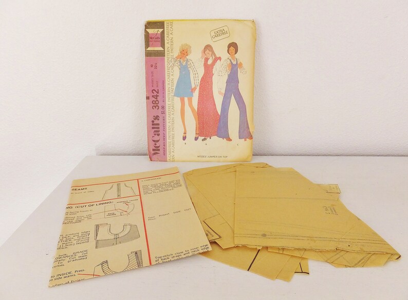 Vintage 1970s Jumper Pattern Top Pattern Mccalls 3842 Women | Etsy