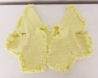 Vintage Baby Clothes Baby Doll Clothes Baby Sweater Infant Clothing Baby Booties Crochet Baby Sweater Crochet Baby Booties Preemie Clothes