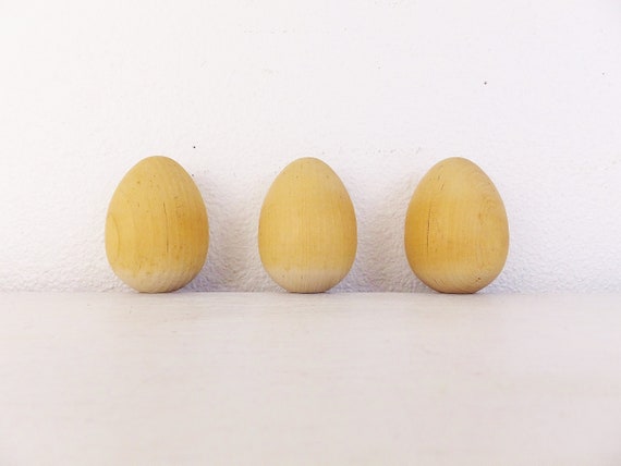 Uova di legno Craft Blanks Decorazione di Pasqua Uova di Pasqua Giocattolo  Waldorf Giocattolo di legno Giocattolo da cucina Uova Montessori Giocattolo  naturale per bambini Casa naturale -  Italia