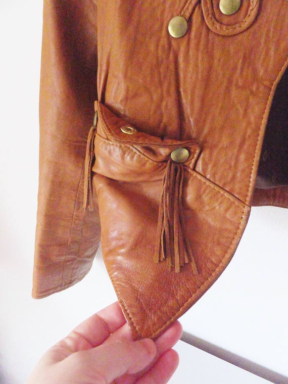 Vintage Gap Leather Jacket Vtg 1970's Womens Size Large Vintage Gap Leather Jacket Vtg 1970's Womens Size Large