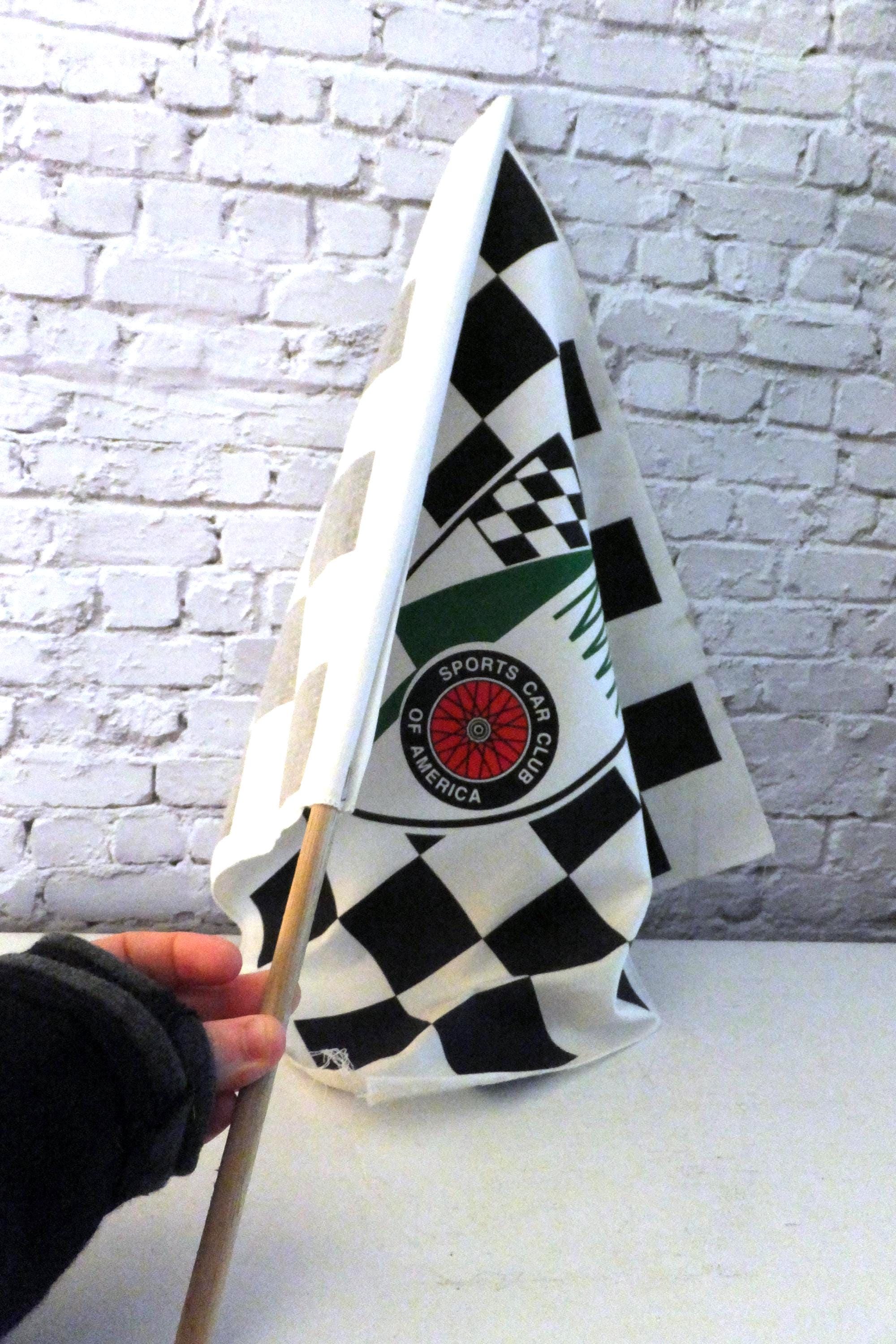 Drapeau à Damier Vintage Sport Club Of America - Région San Francisco, Voiture De Sport, Occasion