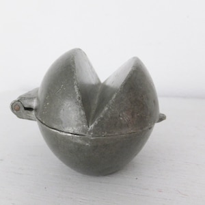Lemon Shaped Mold Antique French Ice Cream Mold Citrus Shaped Mold Lemon Wedge Candy Mold Victorian Ice Cream Mold Antique Fruit Mold Pewter