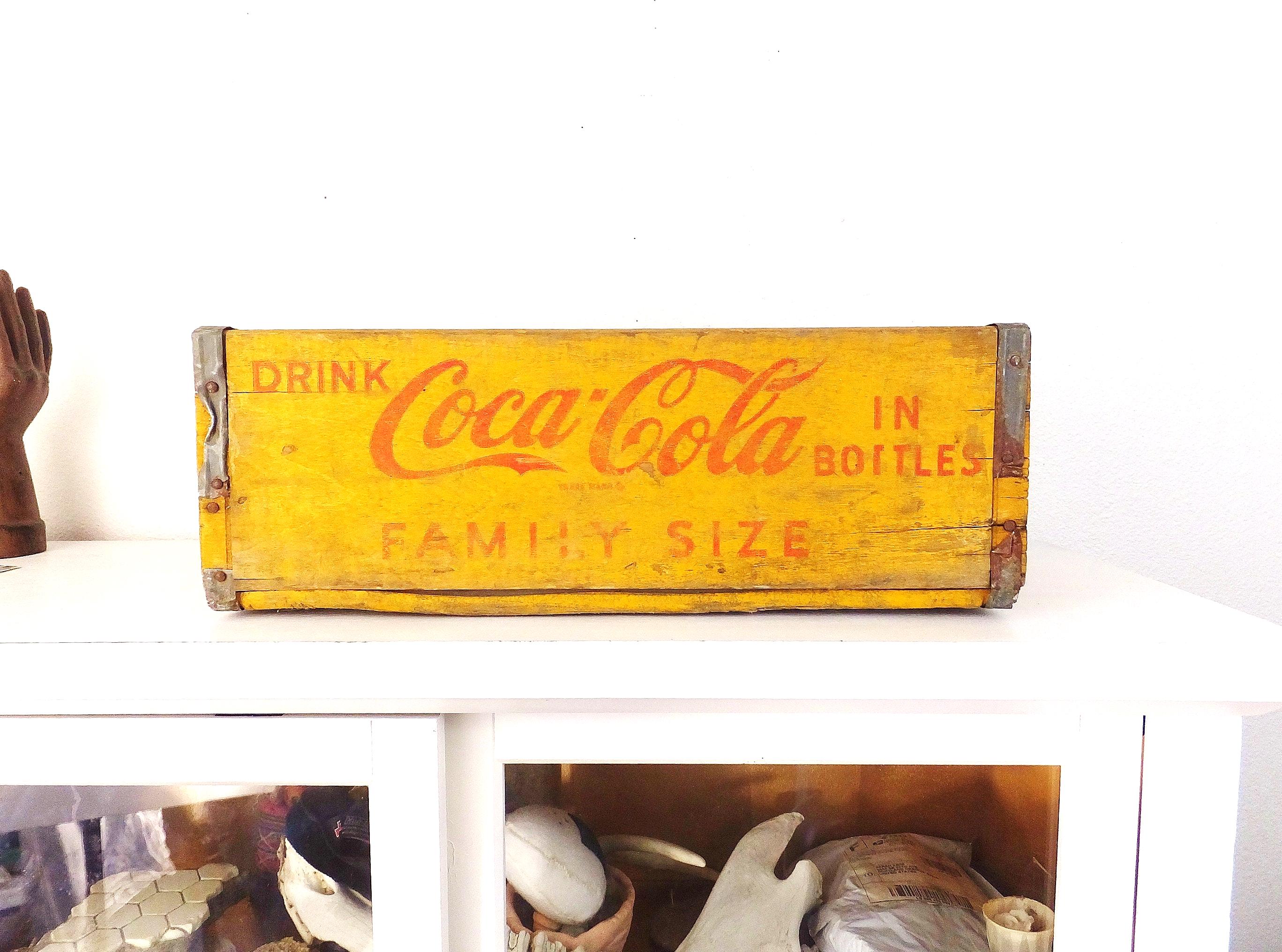 Coca-Cola 木製ケース ホームサイズ 昭和レトロ コカコーラ 木箱