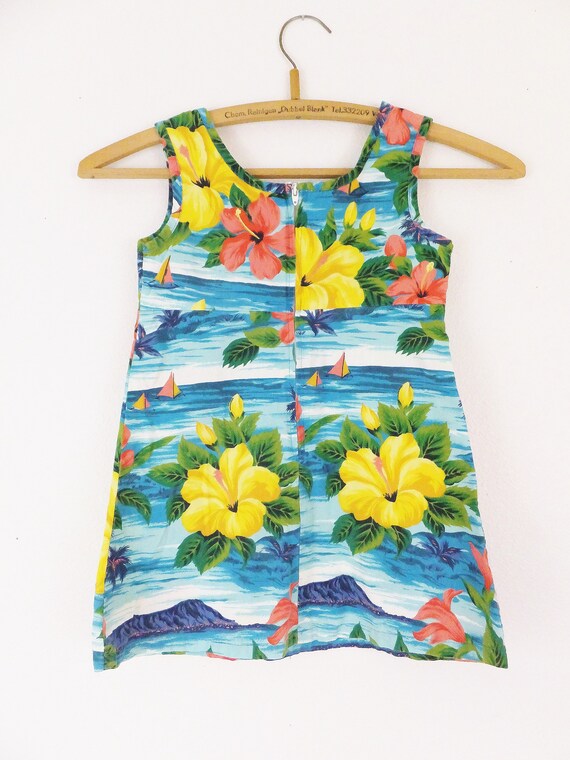 Girls Hawaiian Dress Toddler Dress Girls Size 4T … - image 8
