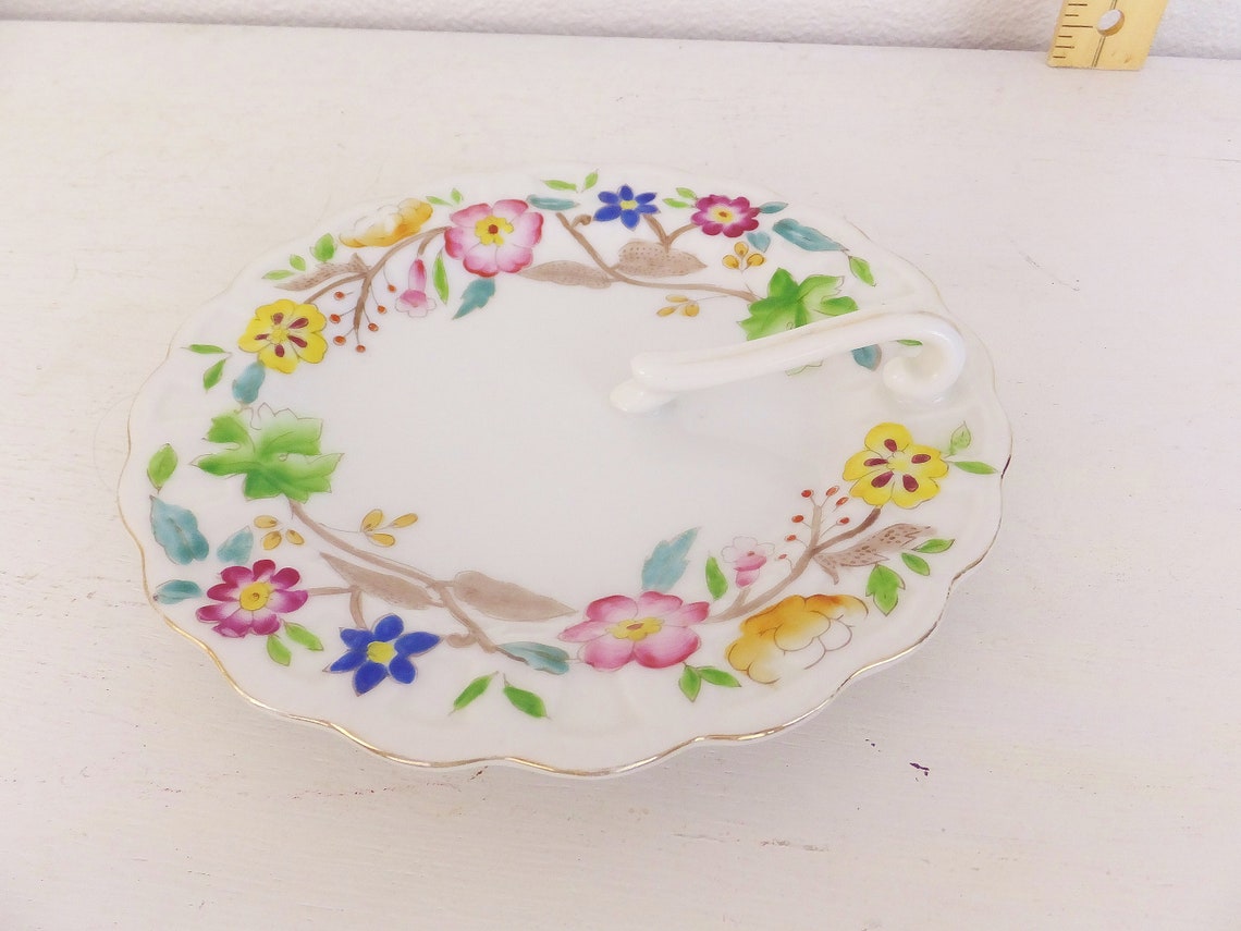 Hinode Small Serving Plate W/ Handle Petit Fours Plate Tea Etsy