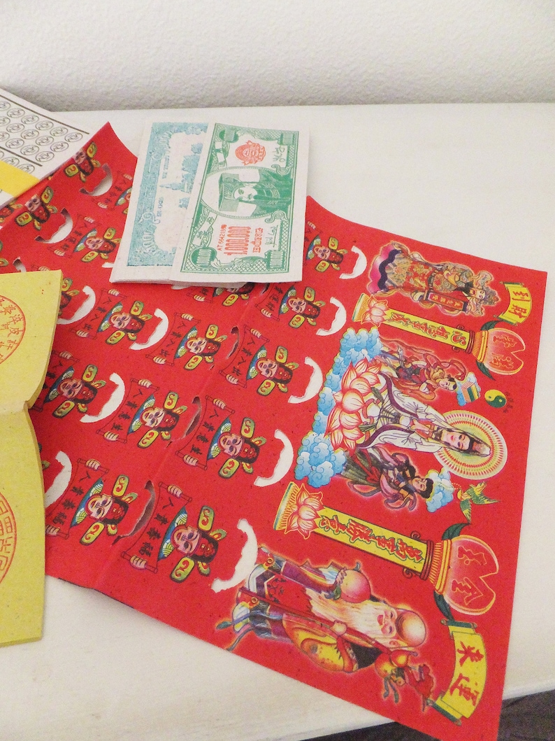 Joss Paper Assortment Pack Chinese Joss Ritual Paper Scrapbook Etsy UK