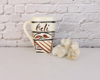 Vintage Hawaiian Mug Tiki Bar Mug Tiki Barware Polynesian Mug Keli Chief Mug for Terri Vintage Hawaii Mug Hawaiian Coffee Cup Vintage 1950's