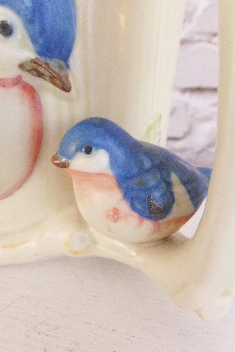 Takahashi Teapot With Blue Birds Hand Painted Porcelain Tea Etsy