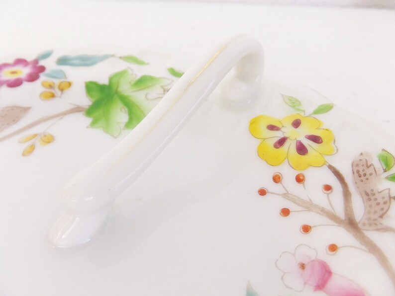 Hinode Small Serving Plate W/ Handle Petit Fours Plate Tea Etsy