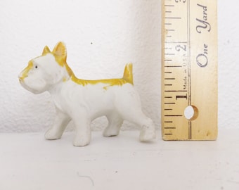 Porcelain Dog Figurine from Japan Cute Doggie Figure Gift for Dog Lover Terrier Dog Sculpture Vintage Dog Puppy Figurine Vintage 50s