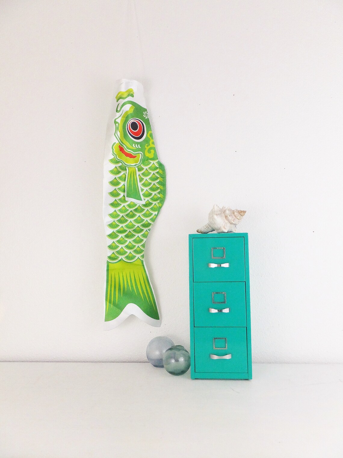 Green Koi Fish Windsock Flag Japanese Boys Day Flag Carp Fish Etsy UK