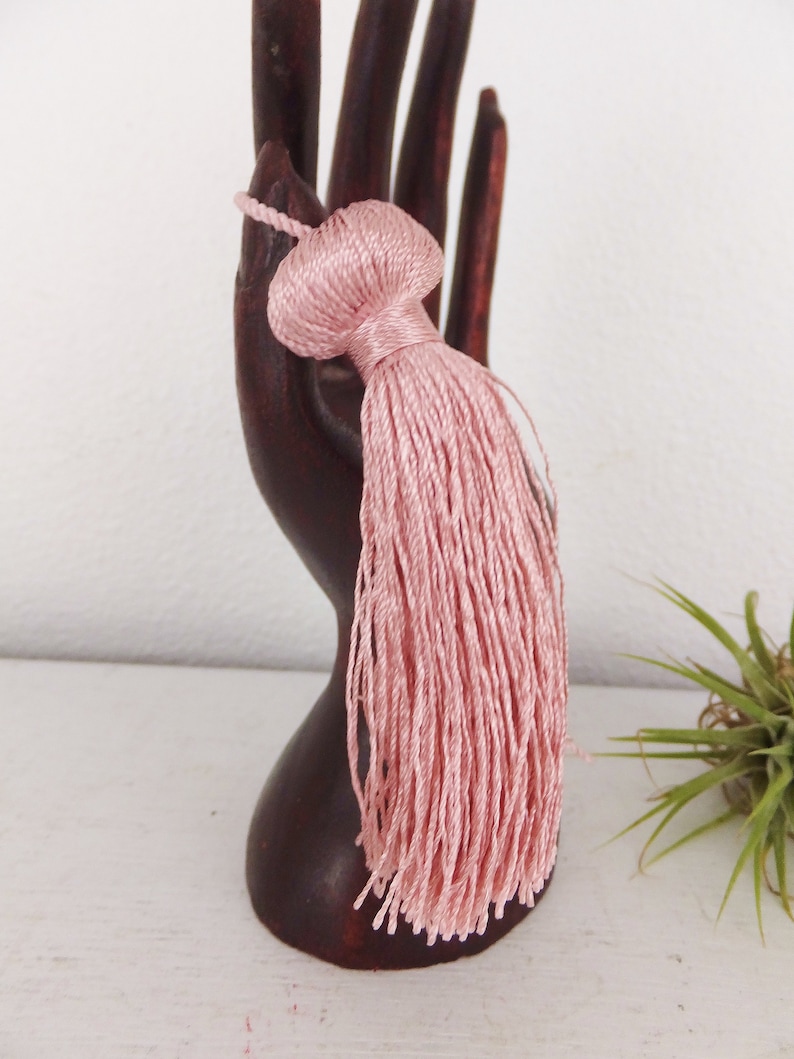 Vintage 1980/'s Pink Tassel Vintage Tassel Decorative Tassel Mauve Pink DIY Upholstery Tassel Jewelry Tassel Earring Tassels Tassle Crafts