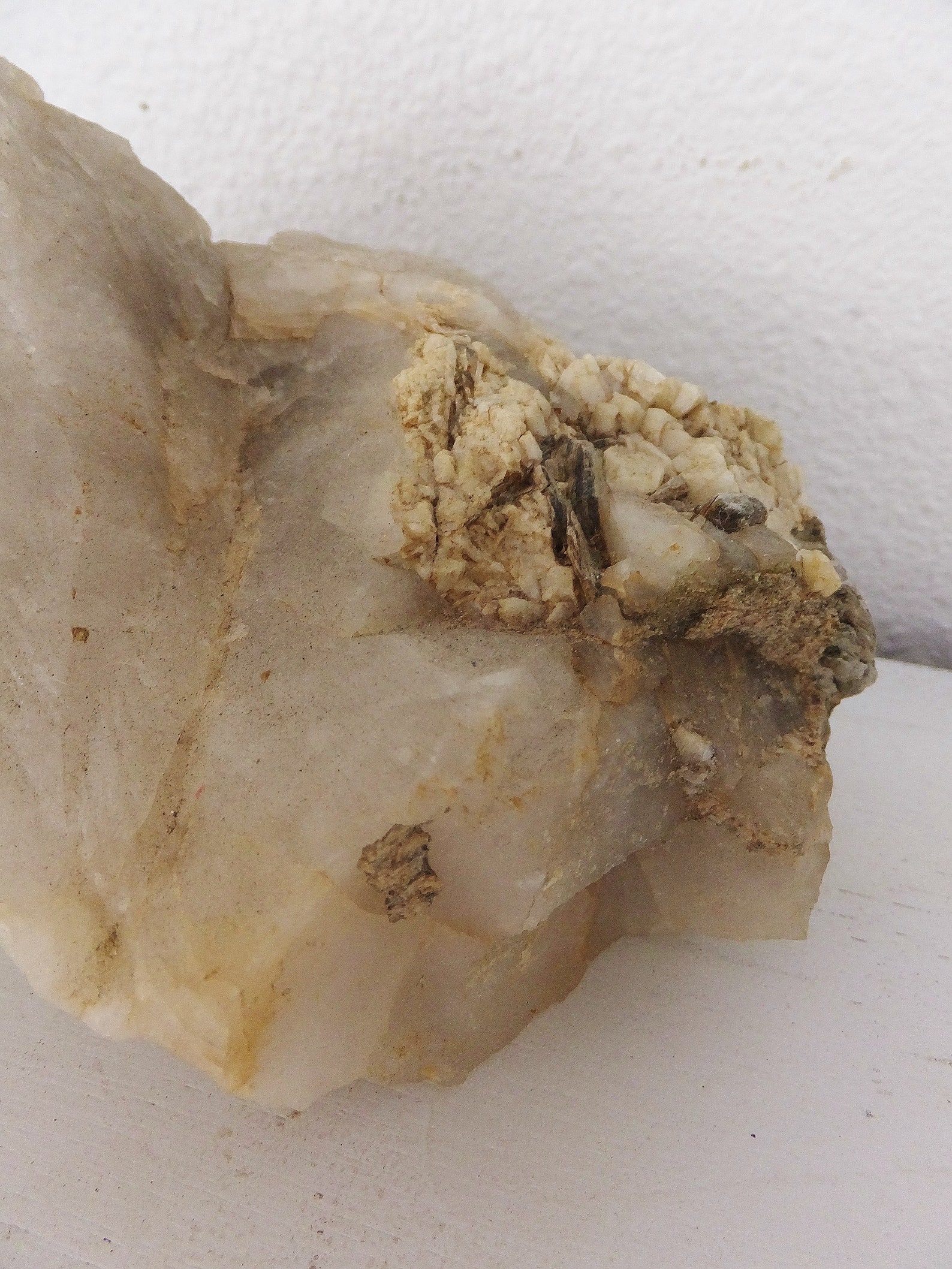 Natural White Quartz Rock With Mica Large Rustic Rock Boho Etsy