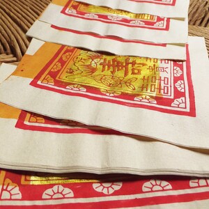 Joss Paper Assortment Pack Chinese Joss Ritual Paper Ephemera Paper Asian  Burning Paper Asian Tissue Paper Colorful Afterlife Paper 