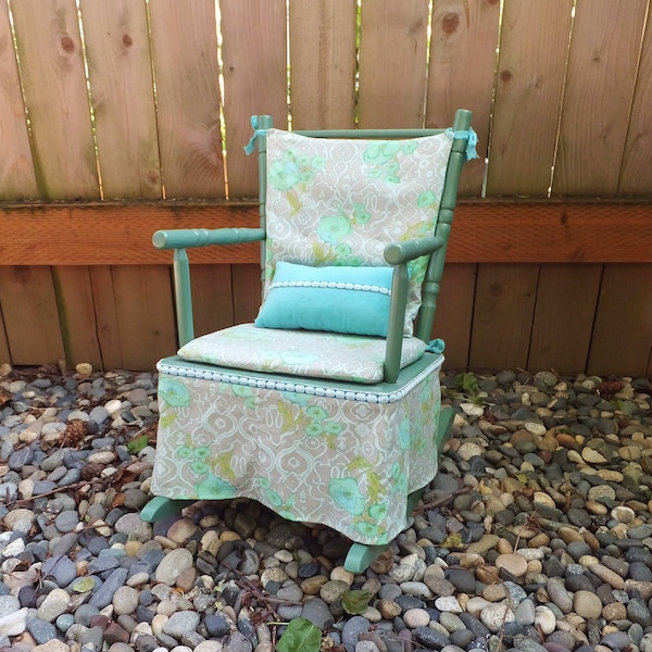 Childrens Vintage Rocking Chair Etsy UK