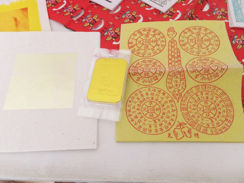 Joss Paper Assortment Pack Chinese Joss Ritual Paper Scrapbook Etsy