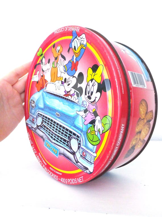 Vintage Disney Keksdose: Micky und seine Freunde in Oldtimer