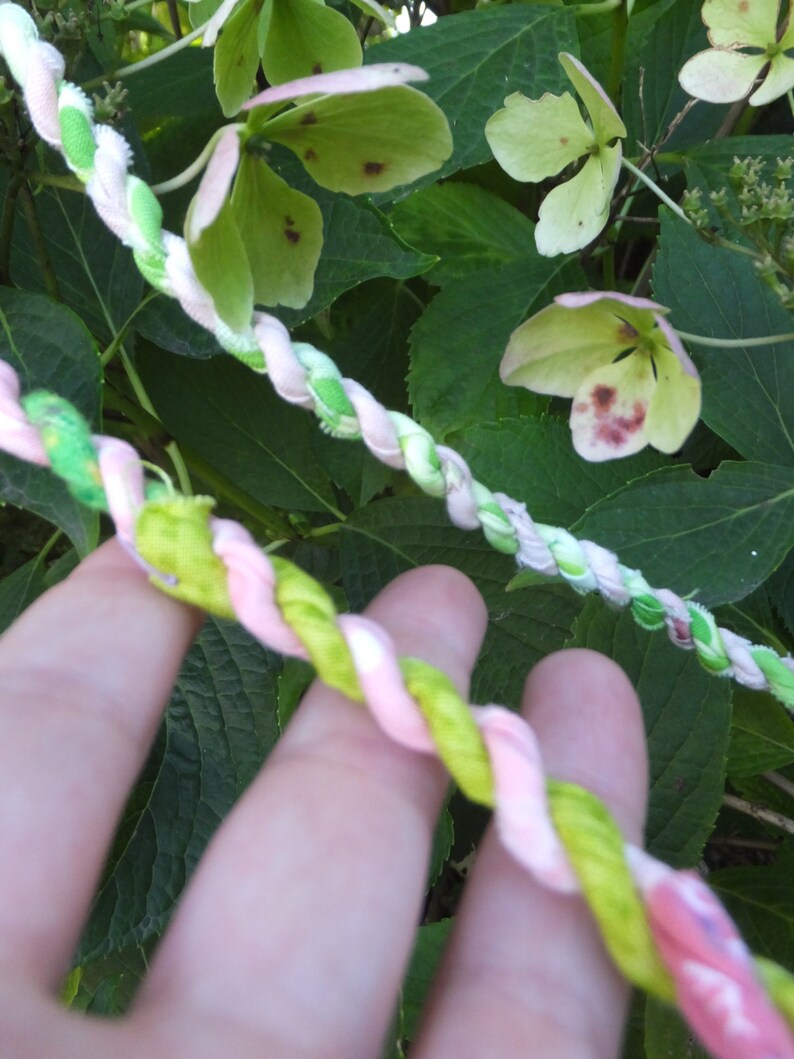 Pink and Green Rope Garland Decoration Girls Nursery Decor Etsy