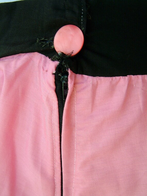 1950's Sock Hop Skirt Pink Polka Skirt Costume Sk… - image 6