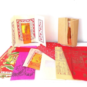 Joss Paper Assortment Pack Chinese Joss Ritual Paper Ephemera Paper Asian Burning Paper Asian Tissue Paper Colorful Afterlife Paper