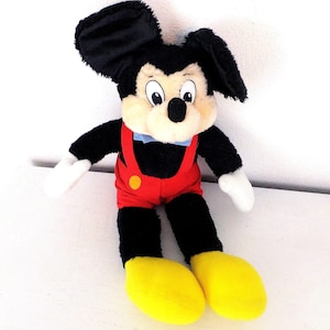 Vintage Mickey Mouse Doll Vtg 1970&#39;s Mickey Mouse Plush Toy Vintage Disney Toy Vintage Children&#39;s Toy Walt Disney Company Toy Retro Mickey