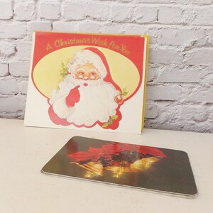 Vintage Weihnachtsmann & Glocken Glocken Weihnachtskarten, 1960er-80er Set