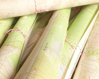 Dozen Vintage Topographical Maps Geology Map Paper Ephemera Map Wallpaper Map Art Map Wall Hanging Map Topography