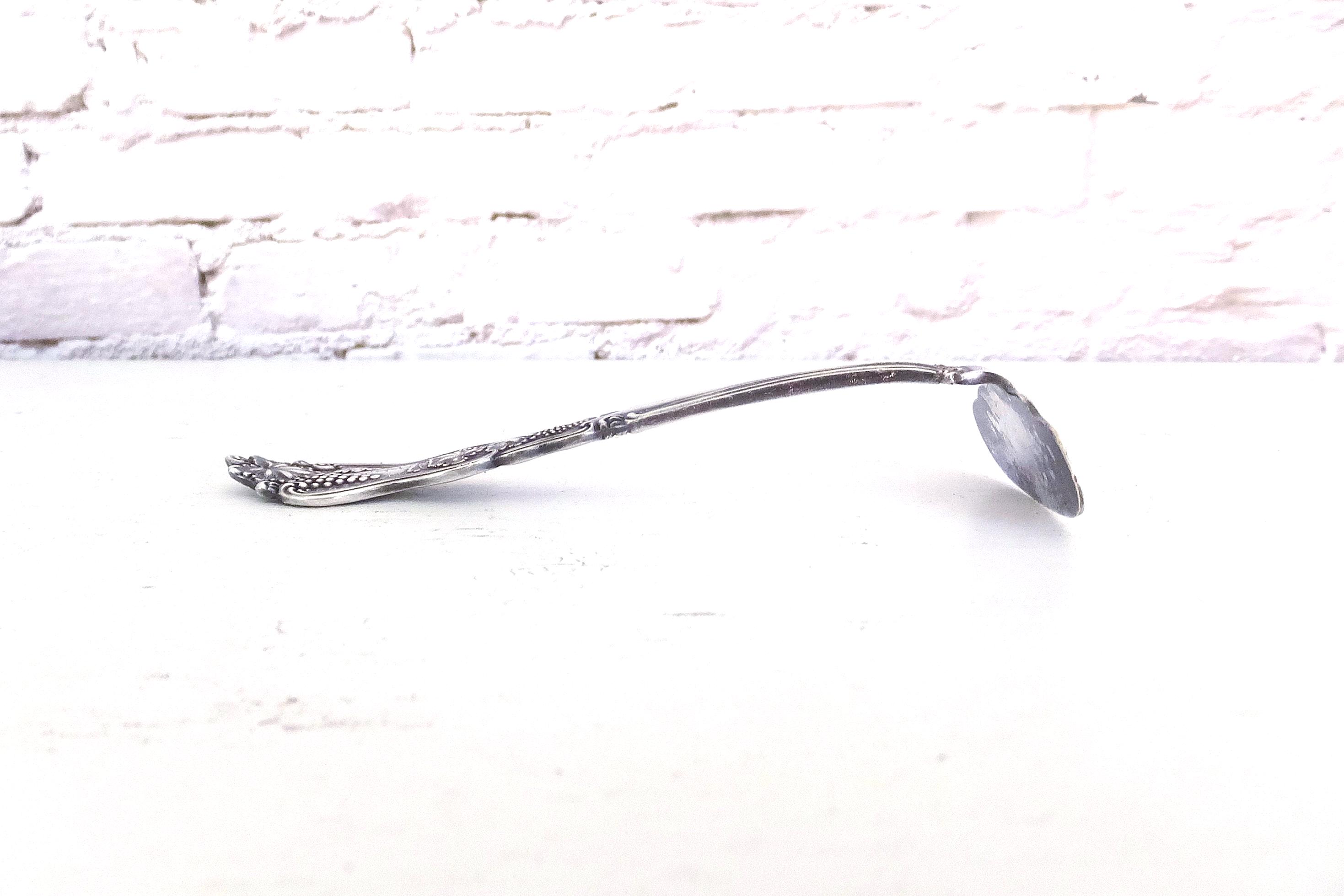 Victorian Silverplate Food Pusher: ASCO Grapes Motif