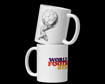 Taza de café Atlas del fútbol mundial
