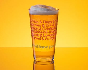 Vaso de pinta de campeones de la Premier League del Arsenal / Vaso de cerveza de los ganadores del título de los Gunners
