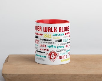 Taza de Leyendas del Liverpool FC / La mejor taza de café de los Reds / Regalo del LFC para él/ella