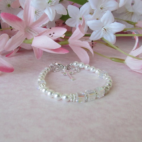 Baby Girl Baptism Bracelet Baby to Bride® Poem BTB30 Etsy