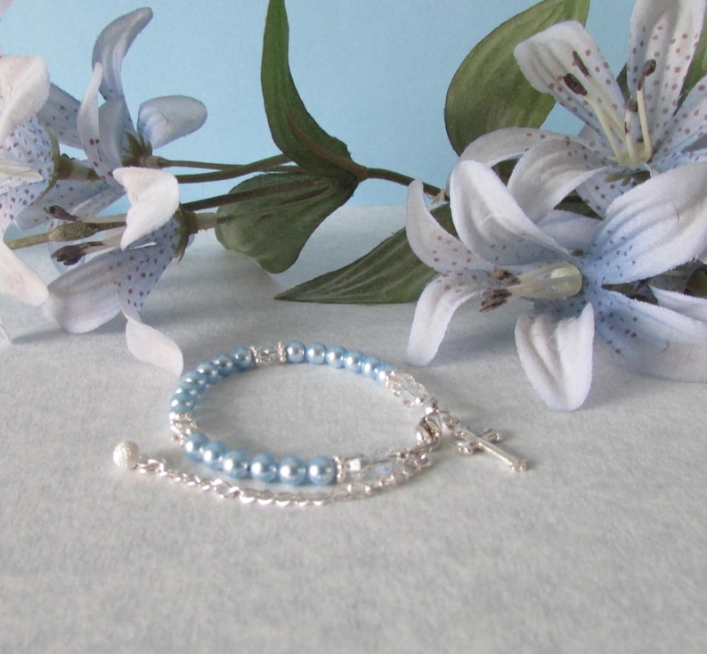 Christening Bracelet Baby Boy Baptism Bracelet Baby to Bride® Etsy