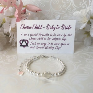 Adoption Bracelet Baby to Bride Chosen Child Keepsake Gift