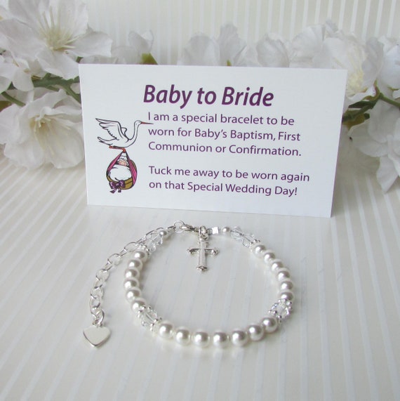 Wedding & Celebrations :: Religious Celebrations :: Silver Baby Baptism  Personalized Initial Rosary Bracelet,First Communion Bracelet,Confirmation  Bracelet,Initial Birthstone Rosary Bracelet