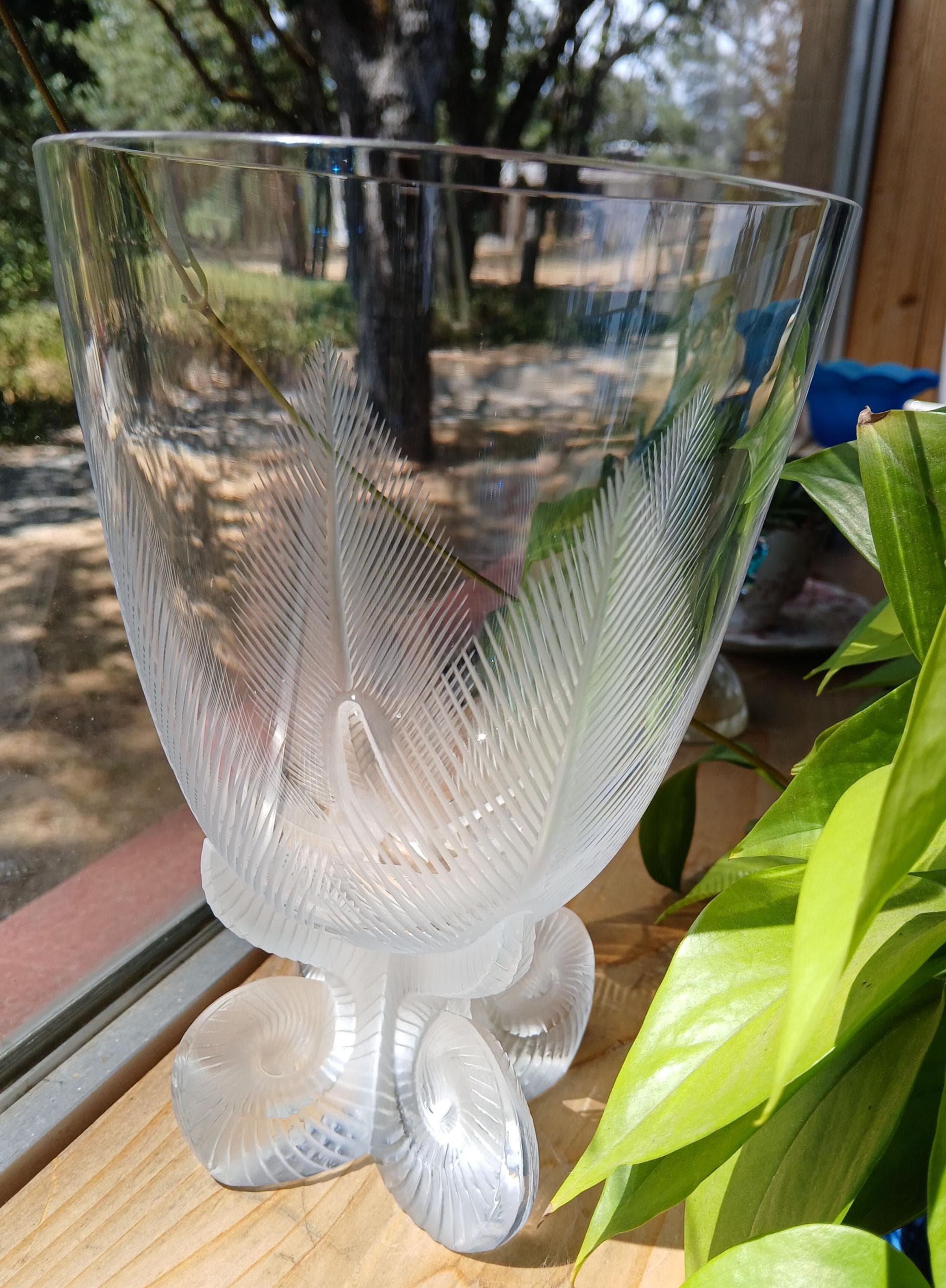 Lalique Crystal Vase - Etsy