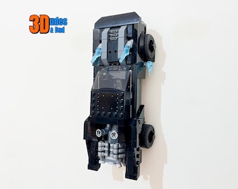 Wall Mount Bracket for LEGO Batmobile: The Penguin Chase (set 76181) | Bespoke 3D Printed Black Plastic Display Hook