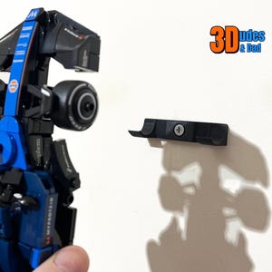 Wall Mount Bracket for LEGO Speed Champions Cars - 3D printed display mounts