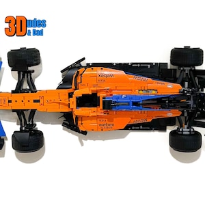 Wall Mount Bracket (horizontal) for LEGO Technic McLaren Formula 1 2022 (set 42141) - 3D printed