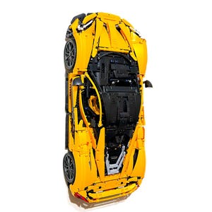 Wall Mount Bracket for LEGO Technic McLaren P1 (set 42172) | Bespoke 3D Printed Black Plastic Display Hook