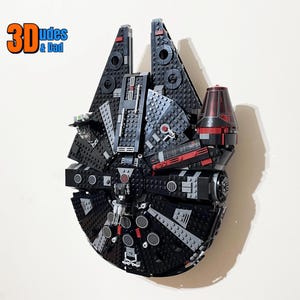 Wall Mount Bracket for LEGO Star Wars The Dark Falcon (set 75389) - 3D printed